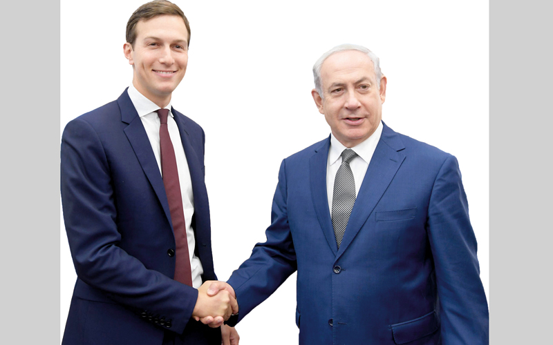كوشنر التقى رئيس حكومة إسرائيل خلال جولته الأخيرة في المنطقة. غيتي