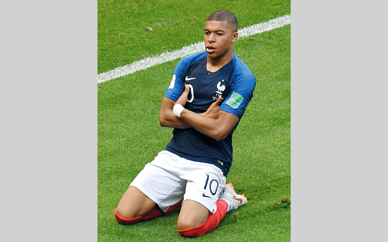 النجم الفرنسي السريع مبابي. أ.ف.ب