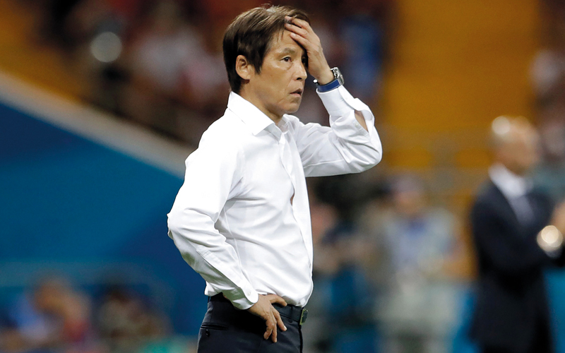 مدرب المنتخب الياباني أكيرا نيشينو. أ.ب