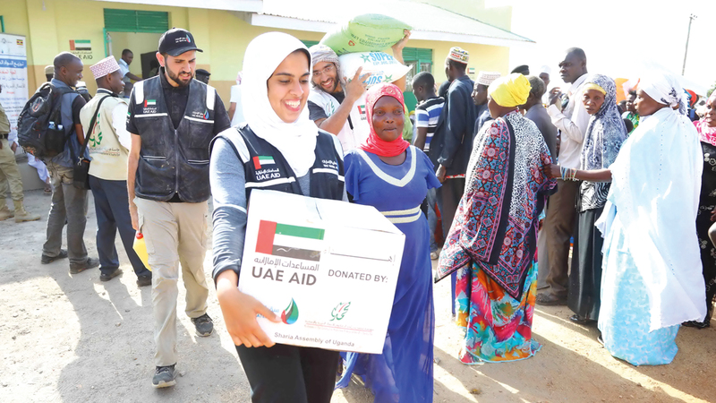 الزيارة إلى أوغندا تندرج ضمن برنامج المؤسسة للعمل المجتمعي والإنساني خلال «عام زايد». من المصدر