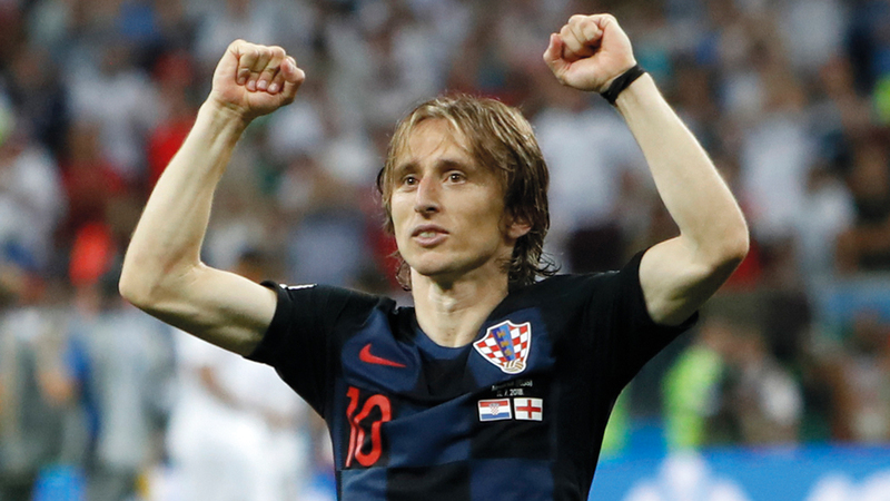 النجم الكرواتي لوكا مودريتش. أ.ف.ب