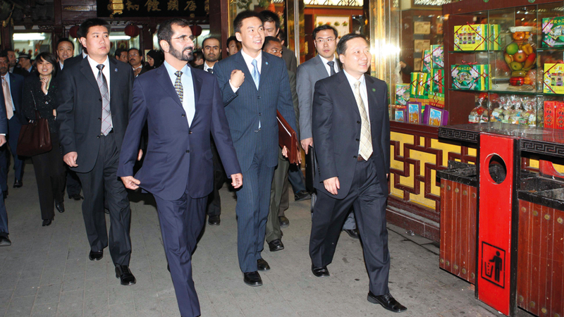 محمد بن راشد ومحمد بن زايد خلال زيارتين سابقتين إلى الصين.

أرشيفية