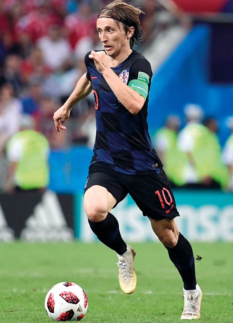 مودريتش يتطلع إلى تحقيق حلم الكروات. أ.ف.ب