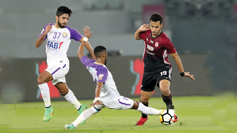 العين يلاقي الوحدة 24 الشهر المقبل في السوبر. تصوير: نجيب محمد