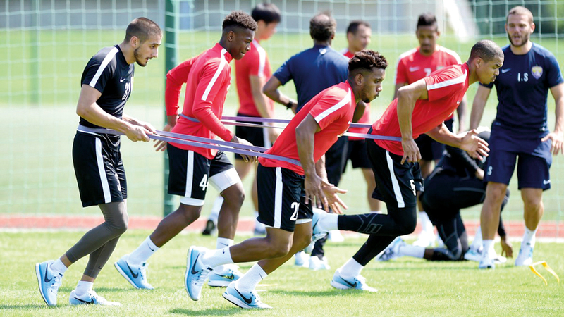 من تدريبات العين في معسكر سلوفينيا. من المصدر