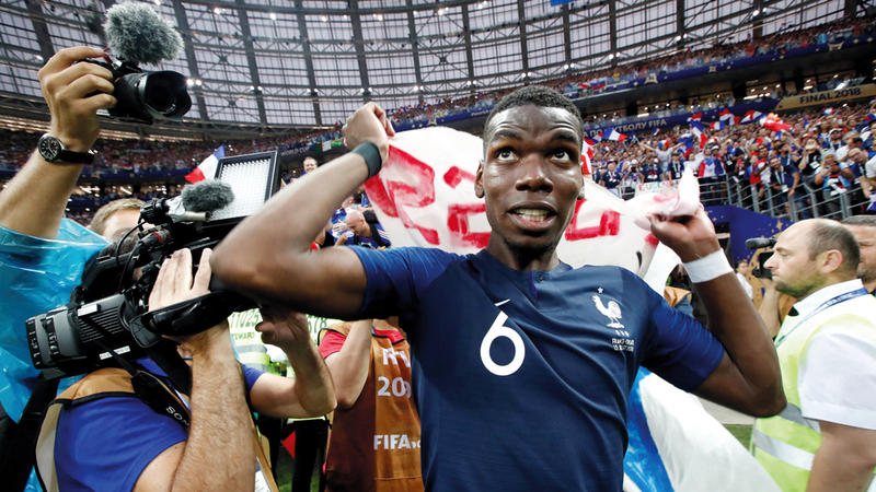 سجل بوغبا الهدف الثالث لفريقه في المباراة النهائية