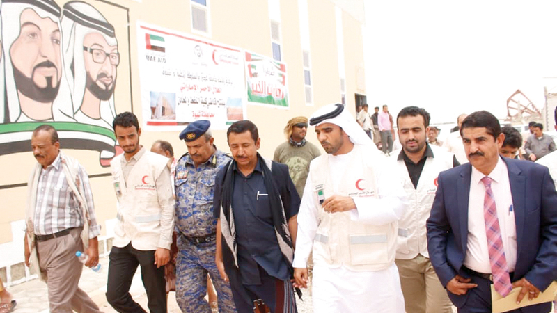قطاع التعليم في شبوة اليمنية يستفيد من دعم «الهلال الأحمر» الإماراتي