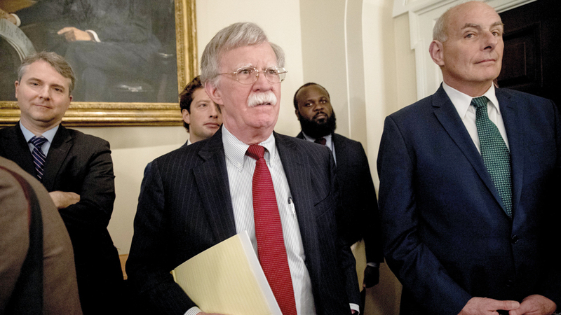 بولتون يرى أن بقاء القوات الأميركية في سورية مهم. أ.ب