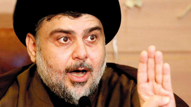 مقتدى الصدر أيد مطالب المتظاهرين المشروعة.  أرشيفية