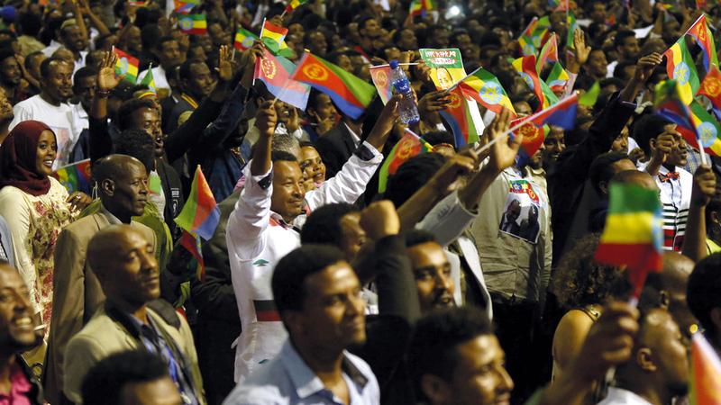 الاحتفالات بالمصالحة تعمّ أديس أبابا. عن «قناة العربية»