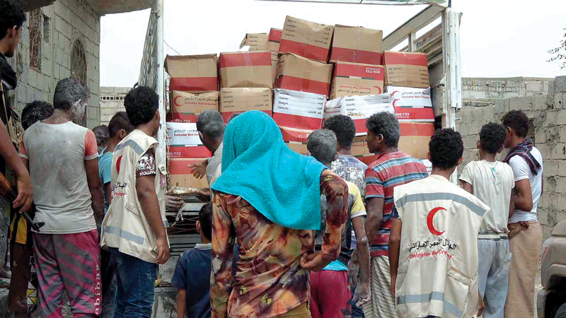 42 ألف يمني يستفيدون من المساعدات الإماراتية في التحيتـــــا وزبيد بالحديدة