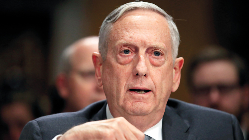 جيمس ماتيس: روسيا يجب أن تواجه عواقب  وخيمة لقاء سلوكها العدواني.