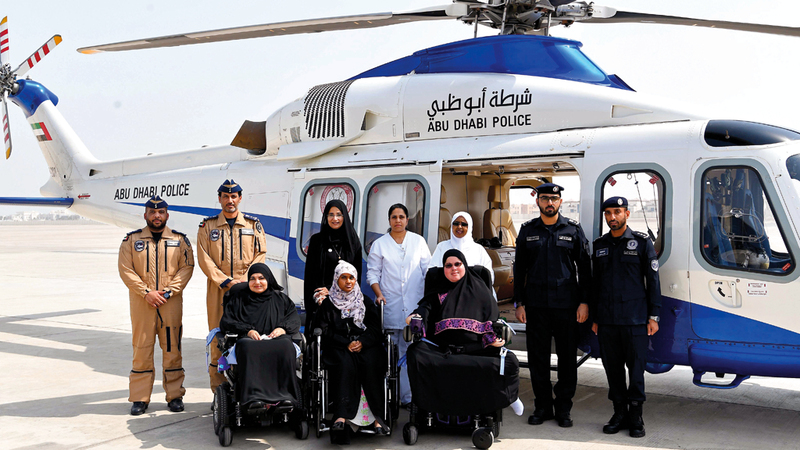 شرطة أبوظبي تعمل على إسعاد أفراد المجتمع وترجمة أحلامهم إلى حقيقة. من المصدر