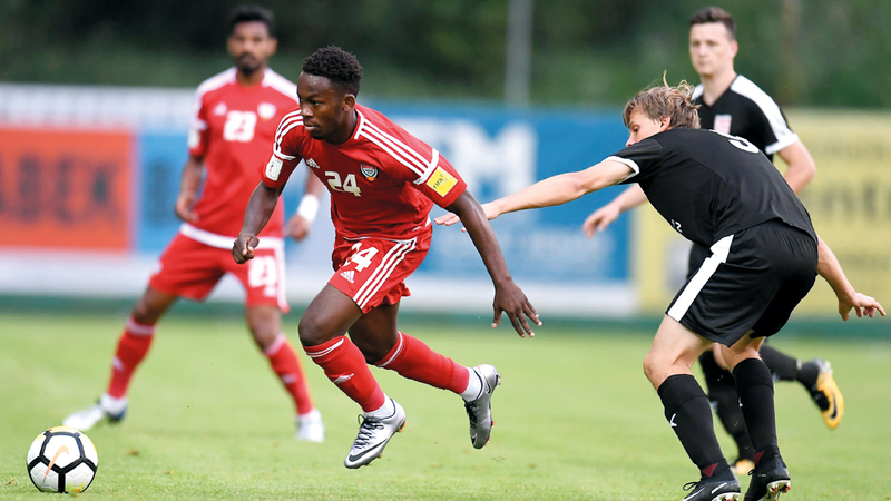 المنتخب اكتسح فريق «إس سي ليوغانغ» في تجربة ودية أول من أمس. من المصدر