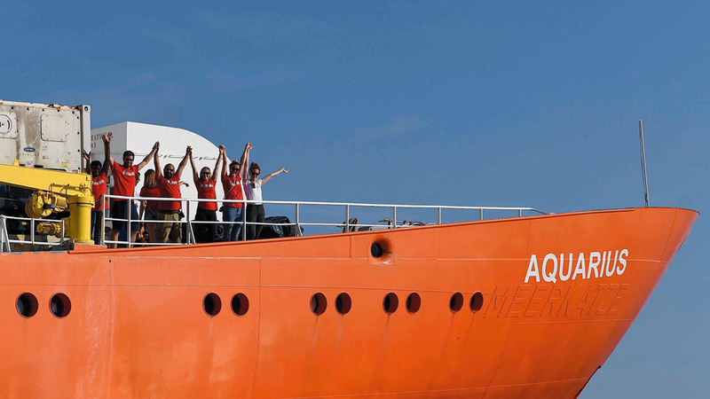 مالطا تسمح برسو السفينة «أكواريوس» و5 دول مستعدة لاستقبال المهاجرين