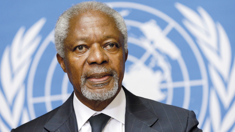وفاة الأمين العام السابق للأمم المتحدة كوفي عنان