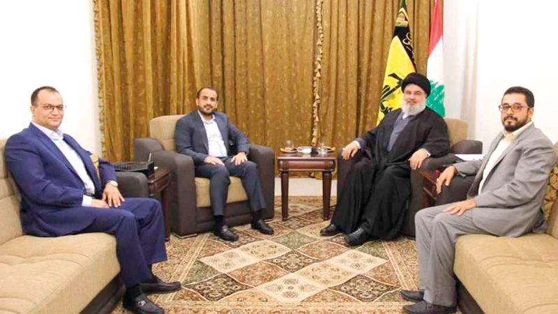 لقاء أذرع إيران.. تأكيد لدعم «حزب الله» للحوثيين