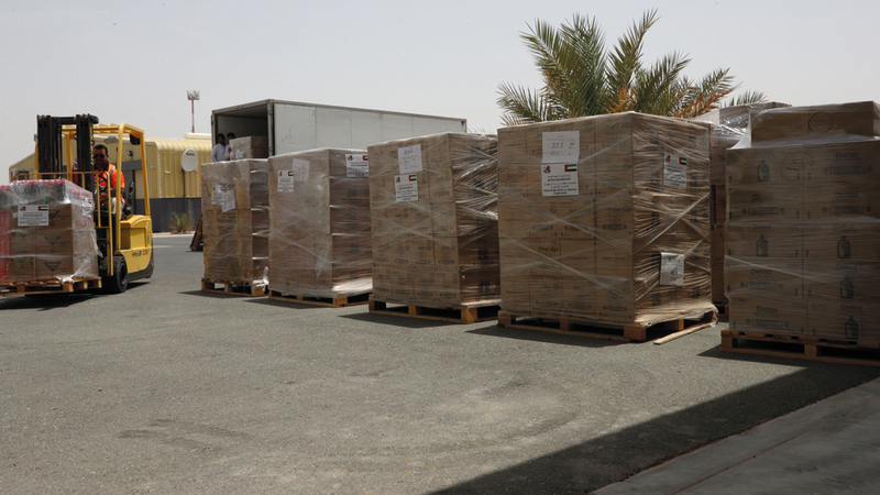 طائرة إغاثة إلى السودان تحمل 30 طناً من المواد الإغاثية