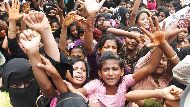 الأمم المتحدة حذرت من «جيل ضائع» من أطفال الروهينغا. أ.ف.ب