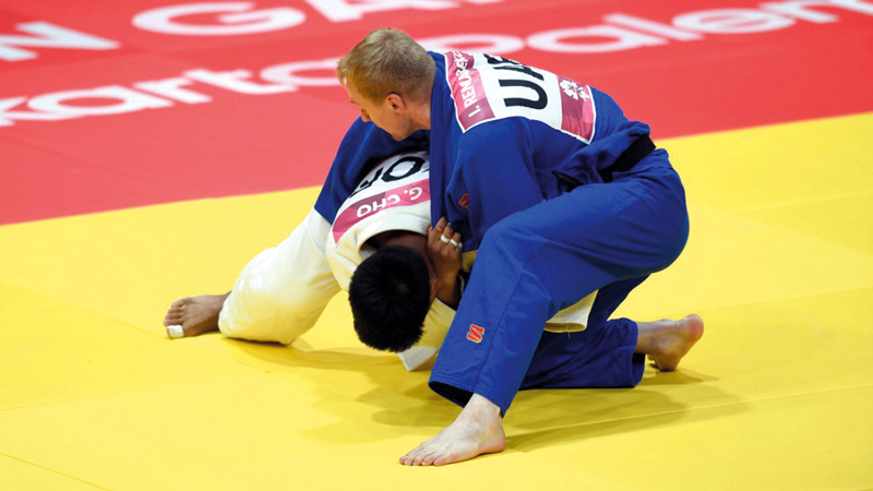 منتخب الجودو ودع آسياد إندونيسيا بعد حصده ميدالية برونزية يتيمة. من المصدر