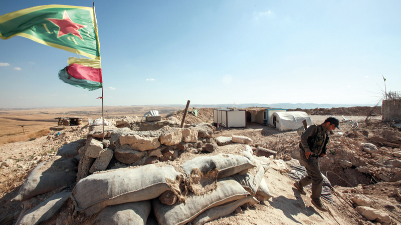 «وحدات حماية الشعب» بدأت تجنيد وتدريب مقاتلين جدد لمحاربة تنظيم «داعش». غيتي