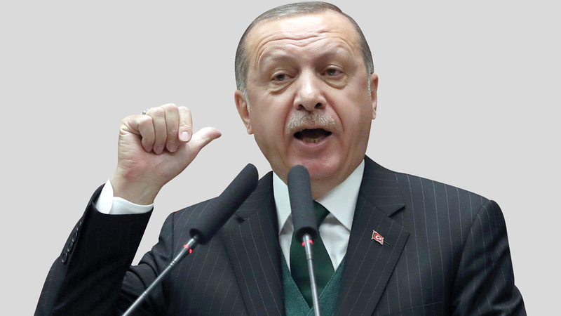 اردوغان قام بقطع العلاقات مع الأسد ودعم المعارضة في سورية. أ. ف. ب