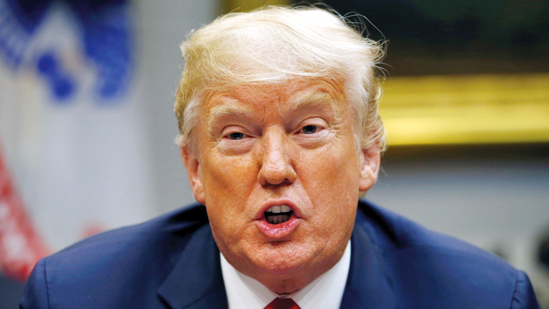 الرئيس الأميركي كرّر طلبه خروج القوات الإيرانية من سورية. رويترز