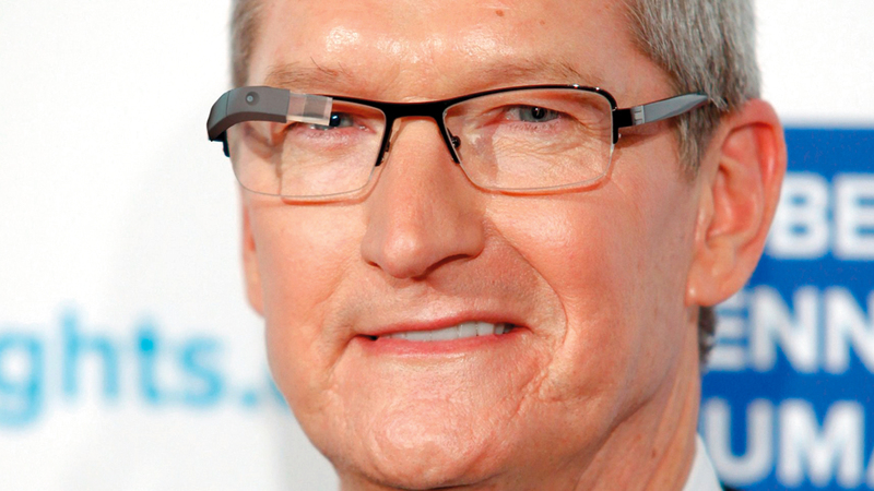 الشكل النهائي الذي ستتخذه نظارات «أبل» الذكية لايزال غير معروف.   من المصدر