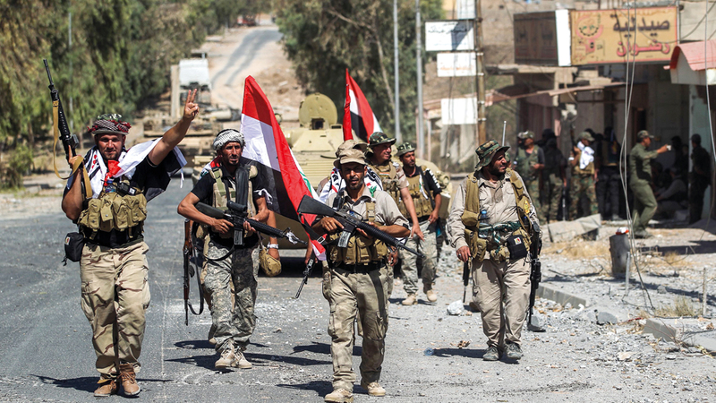 مقاتلو الحشد الشعبي تم دمجهم في نسيج القوات الحكومية. أ.ف.ب