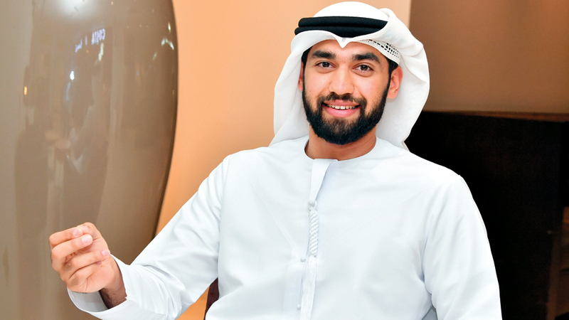 أدهم يطمح إلى العمل مستقبلاً في وكالة الإمارات للفضاء.
تصوير: نجيب محمد