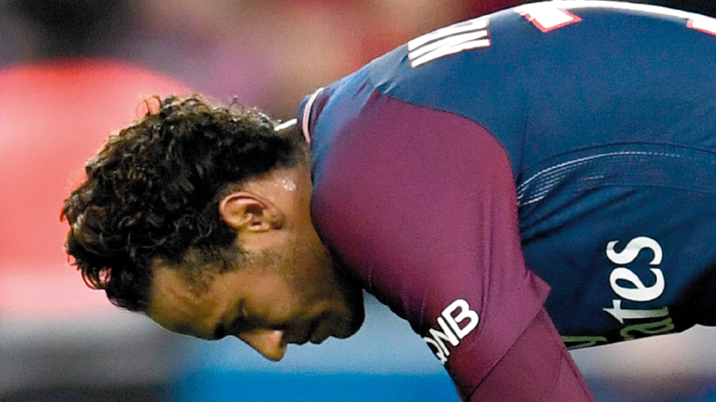 النجم البرازيلي نيمار. أ.ف.ب