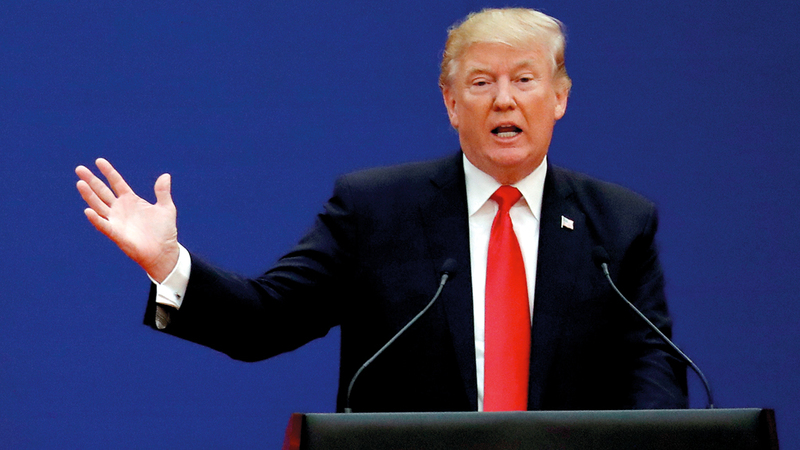 سياسات ترامب تسهم في توتير الأجواء وتسميم العلاقة بين مكونات المجتمع الأميركي. رويترز