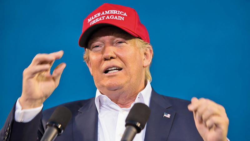 القبعة «ماغا» اعتمرها ترامب خلال حملته الانتخابية.  أرشيفة