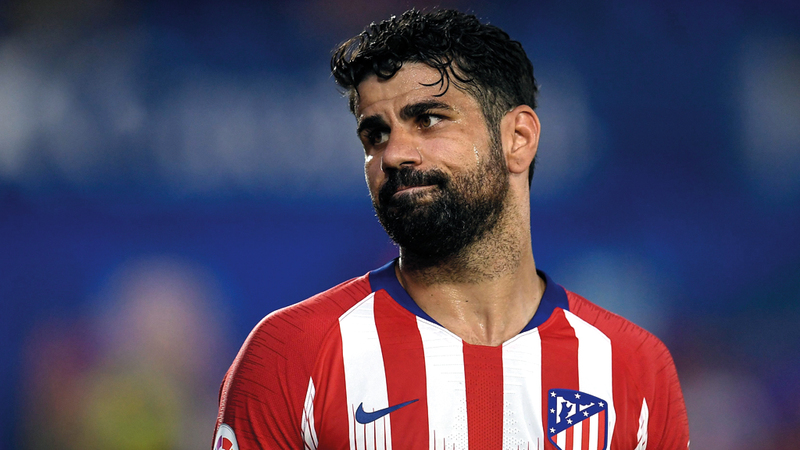 دييغو كوستا متحفّز للقاء الريال.  أ.ف.ب