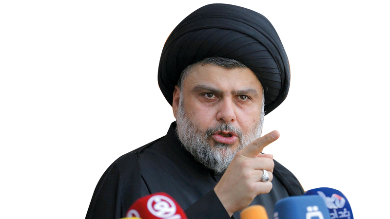 الصدر نجح في لعب دور سياسي يتخطى دوره الديني. أرشيفية