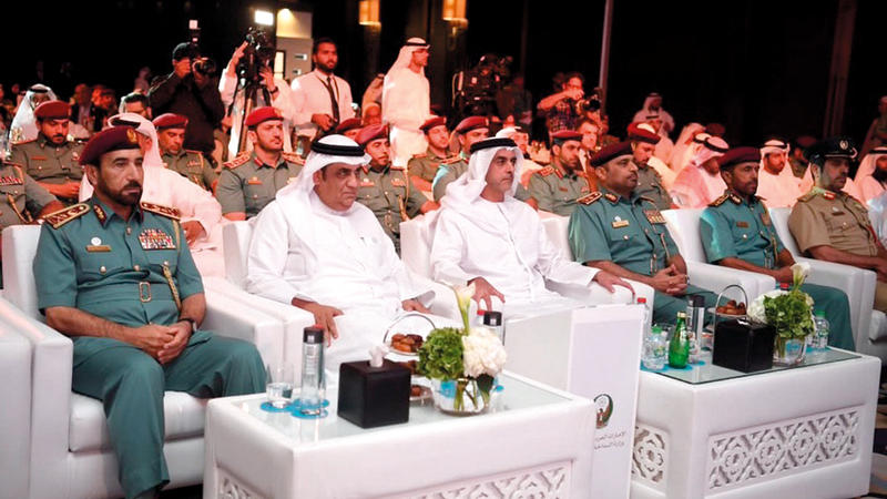 سيف بن زايد أثناء حضوره حفل تدشين المشروع. من المصدر