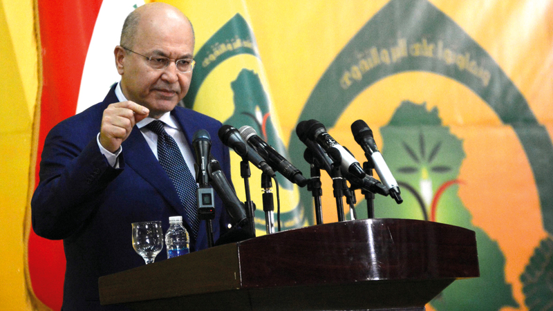 برهم صالح يدعو إلى «حكومة عراقية» بعيدة عن المحاصصة