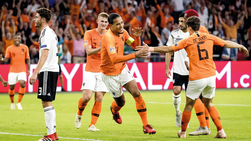 المنتخب الهولندي عذّب خصمه الألماني في تصفيات دوري الأمم الأوروبية. إي.بي.إيه