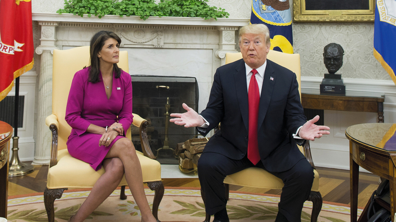 هالي تقول إنها تخطط للانضمام إلى حملة ترامب في غضون العامين المقبلين.

أرشيفية