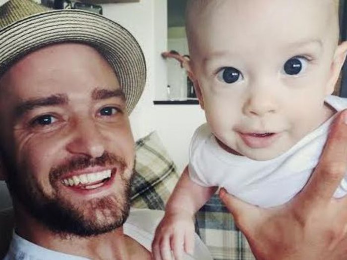 المغني جاستن تمبرلينك وابنه