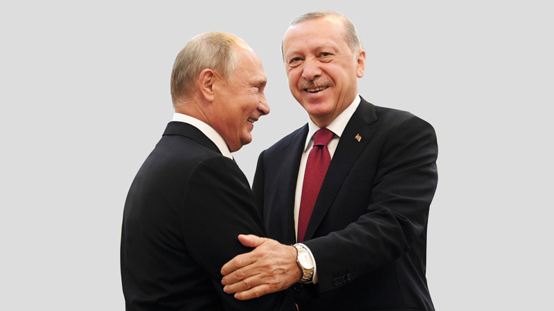 بوتين وأردوغان في لقاء سابق.  أرشيفية - أ.ب