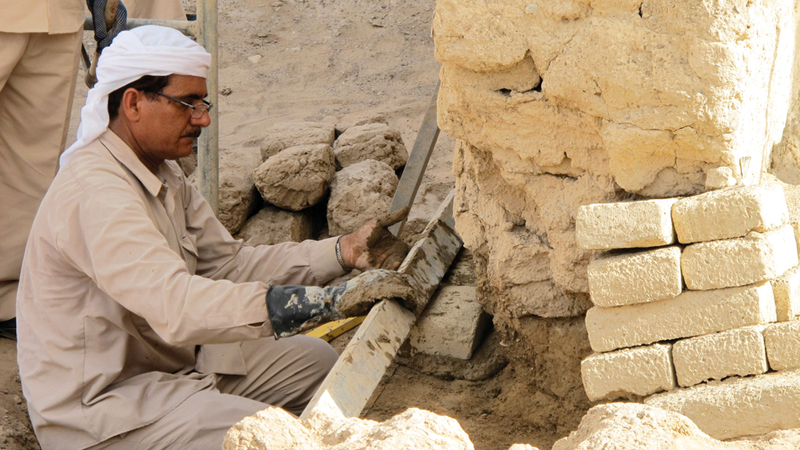 «الدورة» تشهد تدريب المعماريين والمهندسين وعلماء الترميم والآثار. من المصدر