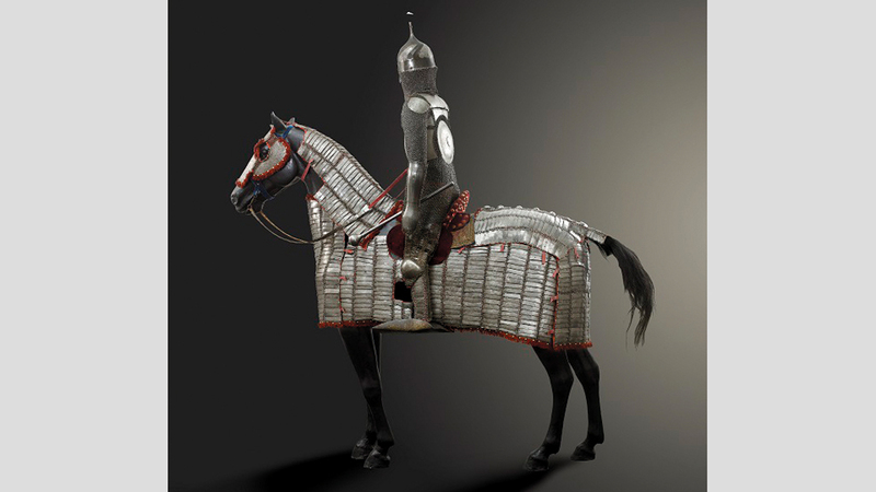 درع فرس الدولة العثمانية.  من المصدر