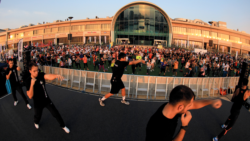 عبير الخاجة وصفت «تحدي دبي للياقة» بالحدث الرائع والاستثنائي. الإمارات اليوم