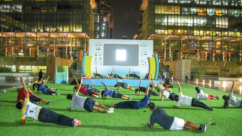 دروس وتمارين بالجملة تنظمها «القرية». من المصدر