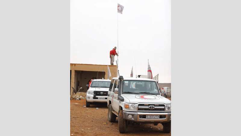 المساعدات لا تكفي سوى لفترة محدودة.  أ.ف.ب