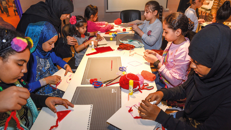 الورشة حرّضت مخيلة الطفل وشجعته على الابتكار. من المصدر