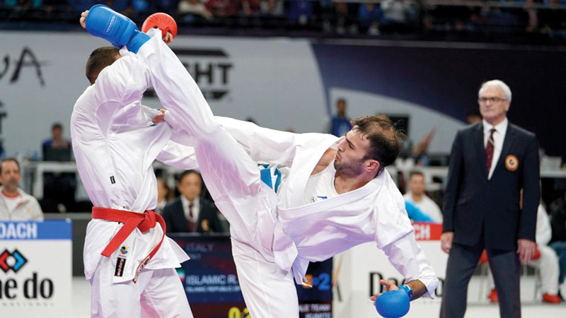 من منافسات مونديال الكاراتيه بإسبانيا.

من المصدر