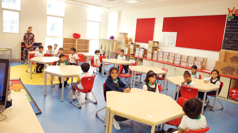 37.9 ألف مقعد شاغر في مدارس خاصة بمدينة أبوظبي. من المصدر