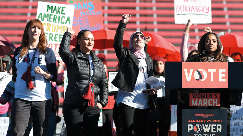 المرأة المسلمة حققت إنجازاً في الانتخابات النصفية الأخيرة. أرشيفية